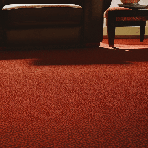 An image showcasing a beautifully patterned carpet with vibrant colors, meticulously cleaned to perfection