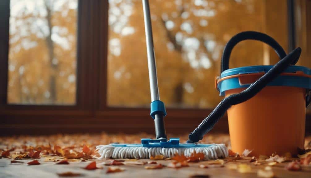 autumn cleaning floor adjustments