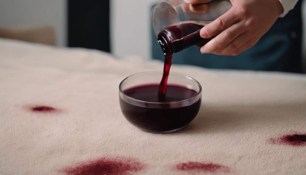 removing wine stains easily