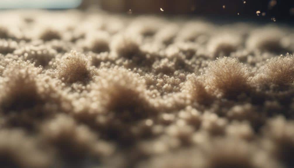 carpet allergen trapping mechanism