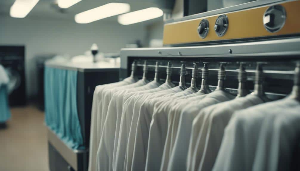 cleaning clothes with chemicals