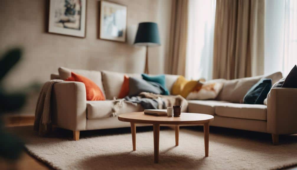 decorate with colorful textiles