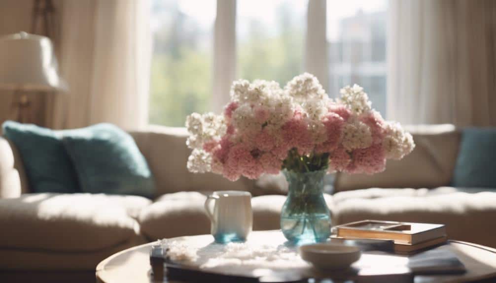 tidying up the house