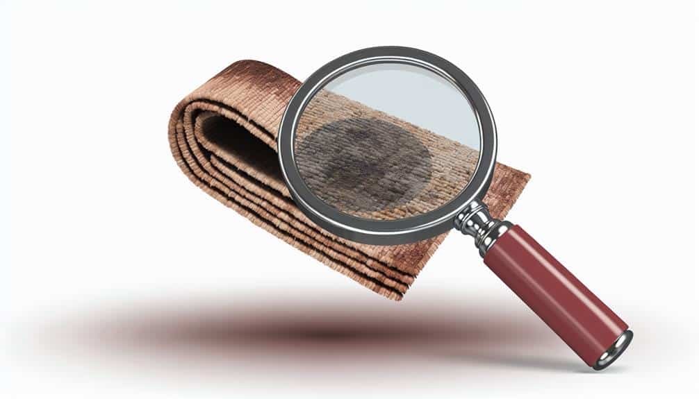 checking carpet for wear