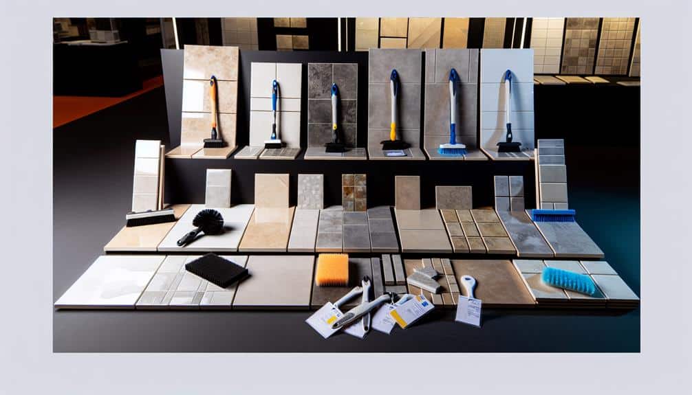 cleaning ceramic bathroom tiles