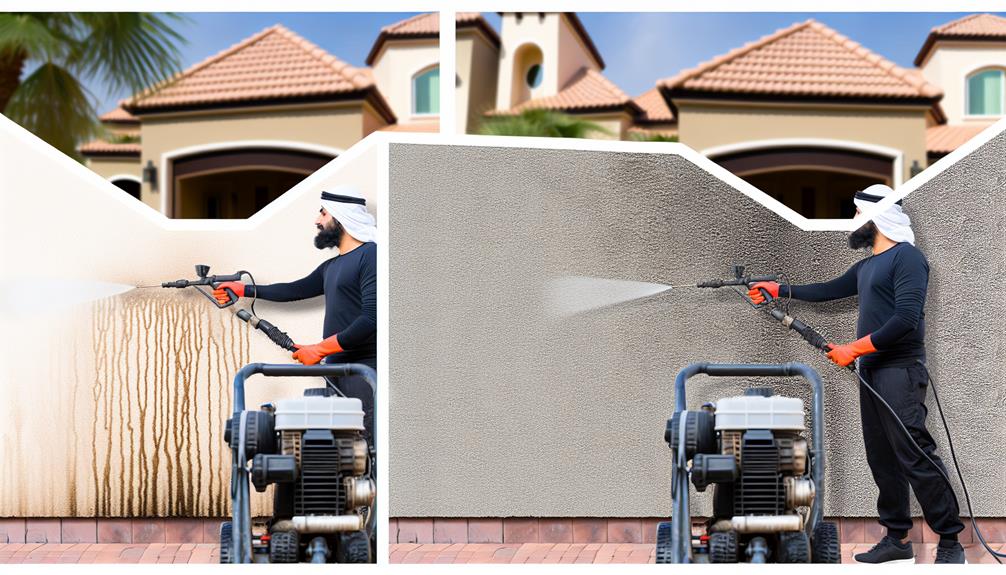 cleaning with high pressure