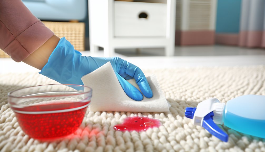 blot outward don t rub