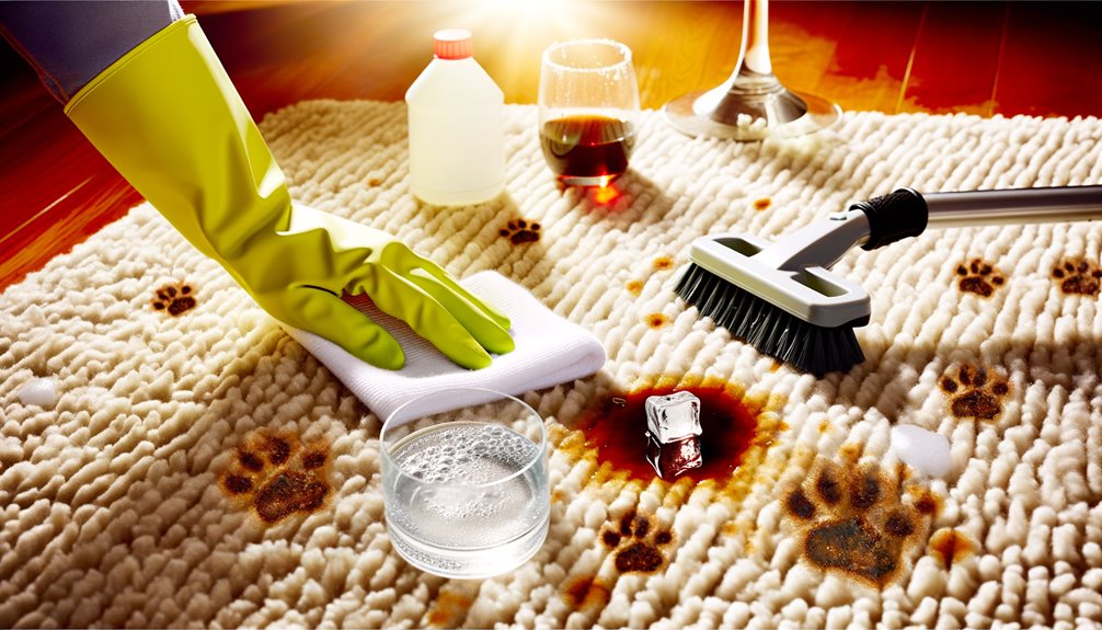 carpet spill stain solutions