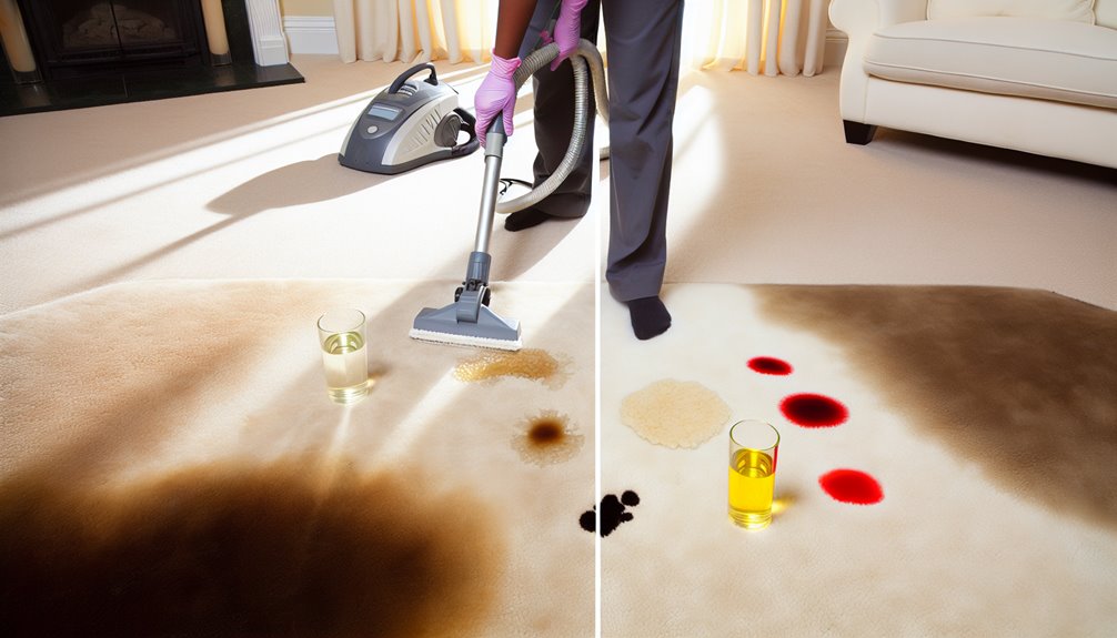 chemistry driven targeted stain treatments