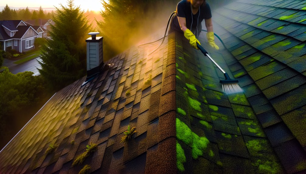 humidity driven biological roof growth