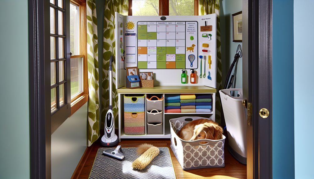 weekly pet care cleaning routine